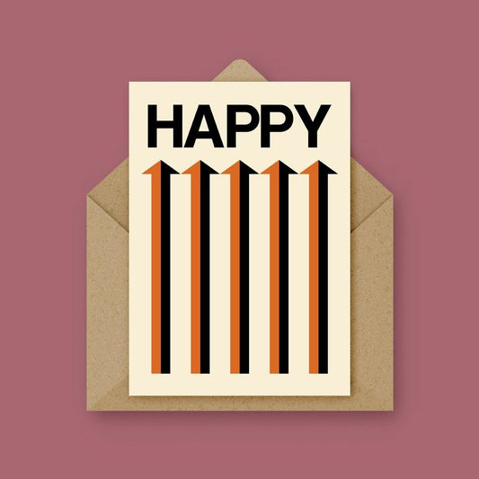 HAPPY Card - Cream