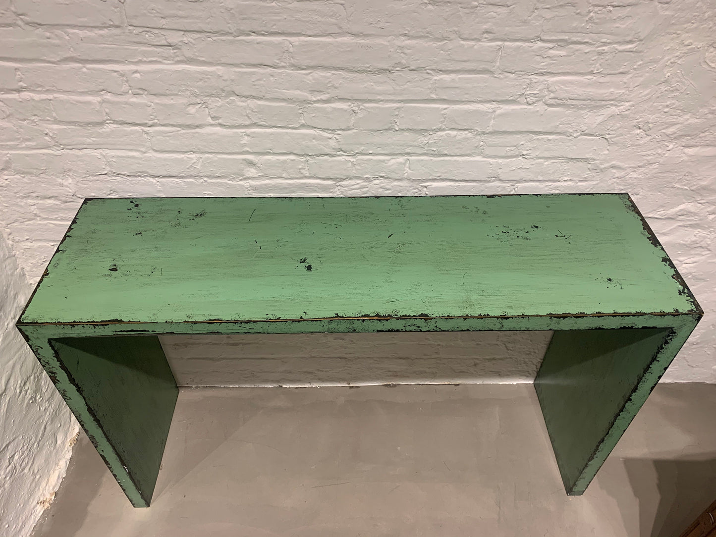 Green chinese altar table